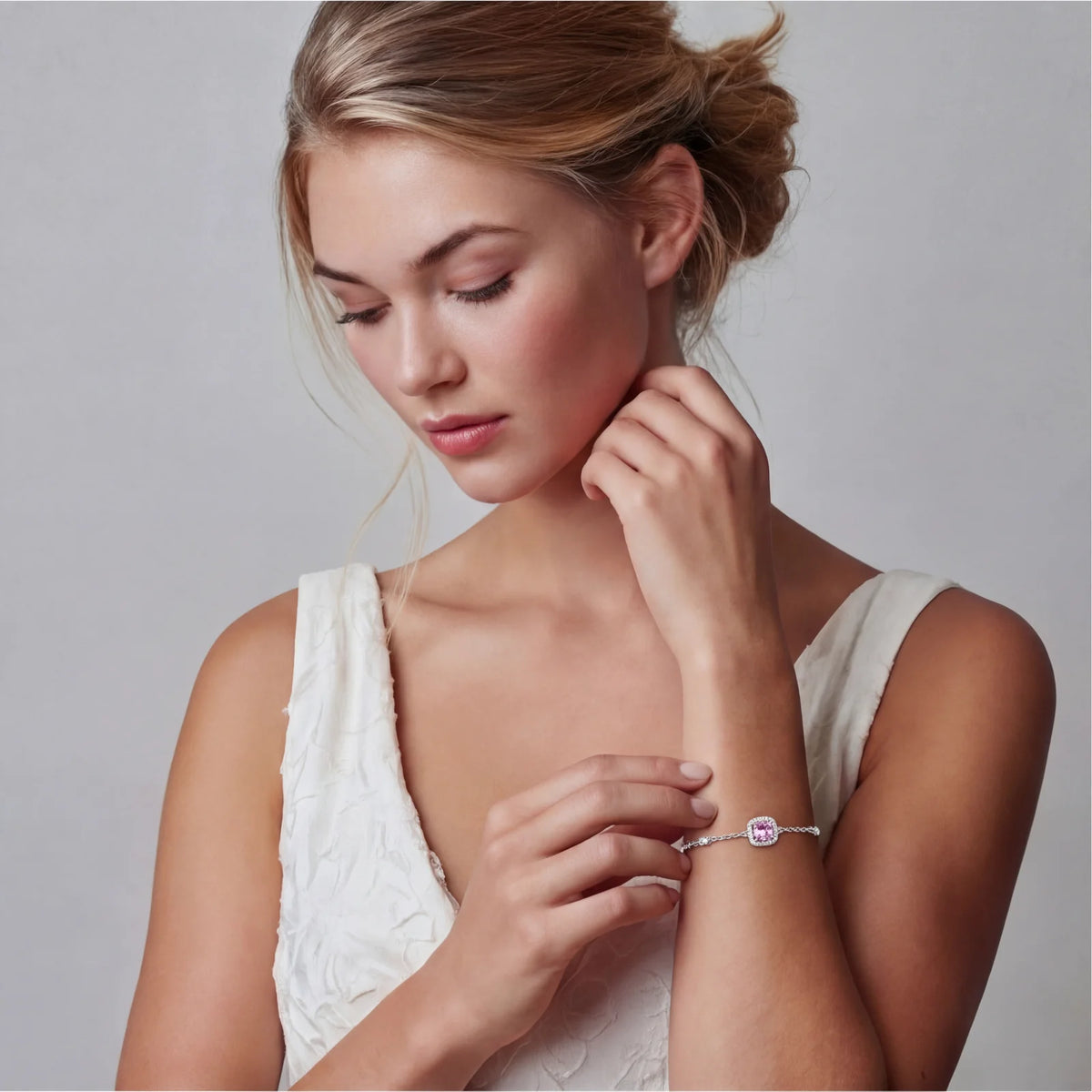 Blush Dreams Moissanite Bracelet | Zelvra