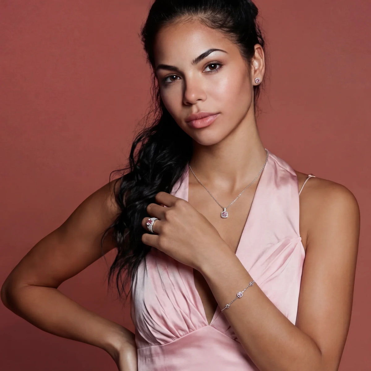 Blush Dreams Moissanit-Set | Zelvra