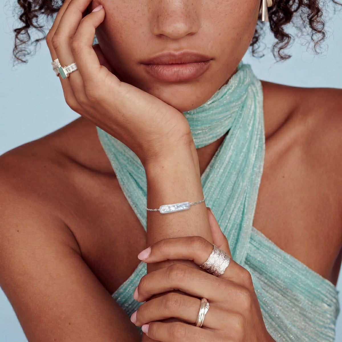 Baroque Pearl Chain Bracelet | Zelvra