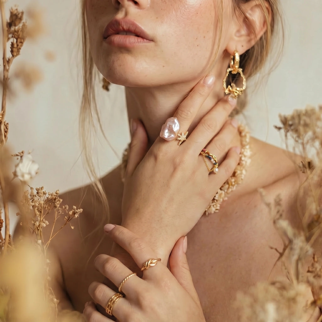 Bague Rêves de Perle Étoilée